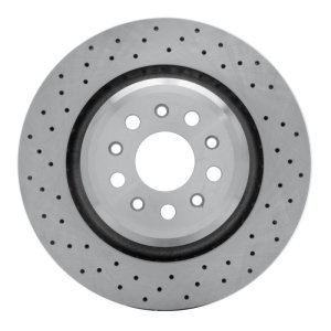 Maserati Ghibli Brake Rotor (1) - Rear - R1 Concepts - Drilled - `14-`22